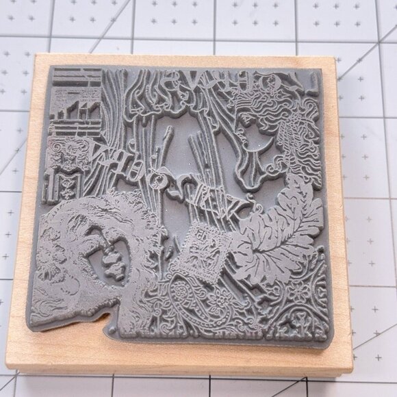 Ancient Collage Rubber Stamp Paper Inspirations H7087 Roman Greek  Goddess - Picture 2 of 5